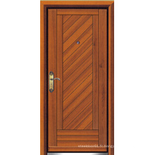 Porte blindée en bois d&#39;acier de style turc (LTK-D304)